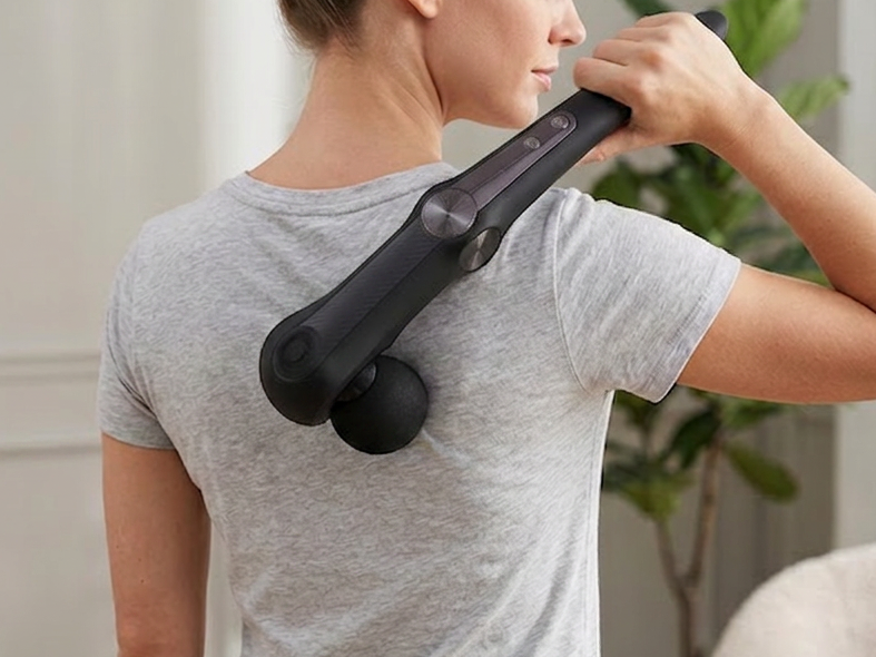 Soothe N' Spin Long-Handle Massage Gun — Launch Bundle